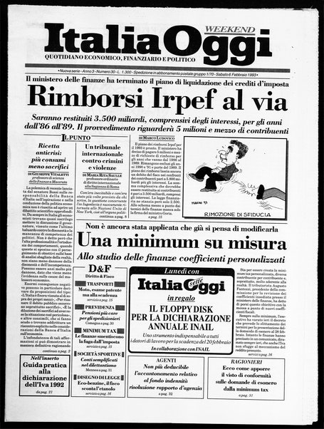 Italia oggi : quotidiano di economia finanza e politica